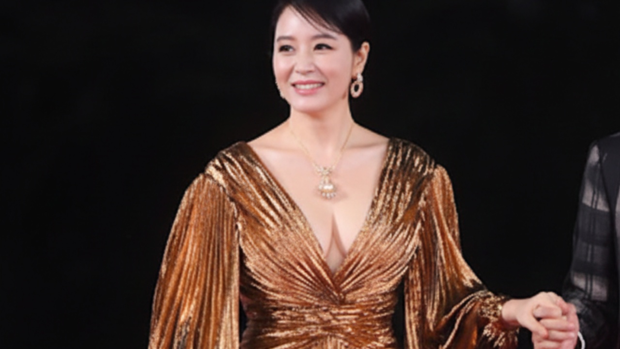 Kim Hye Soo Sets Red Carpet Trends with Bold “No Bra” Fashion Statements