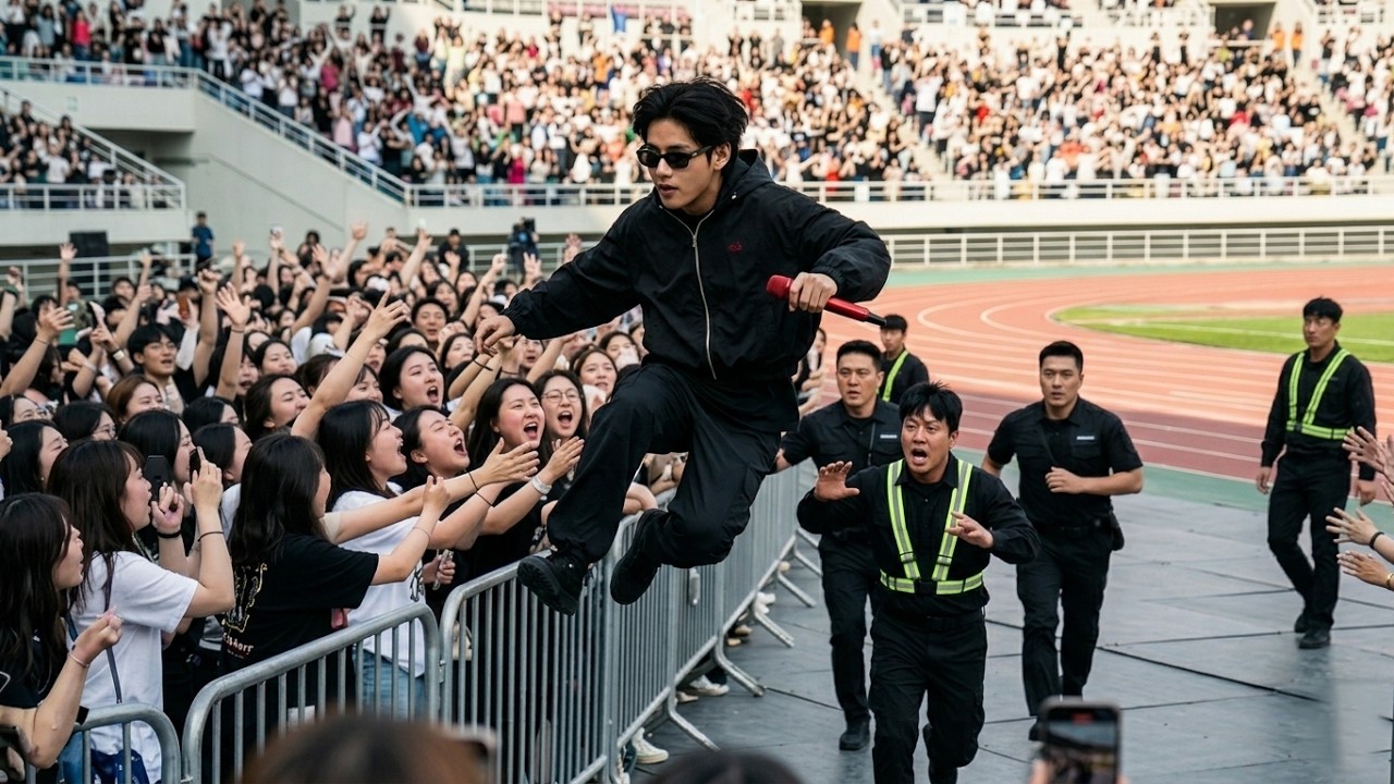 BTS V Surprises Fans With Barrier Jump During Goyang Soundcheck Performance